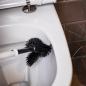 Preview: UPP Silikon WC-Bürste schwarz Toilettenbürste Klobürste Garnitur Silikonbürste Reinigungsbürste