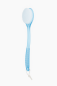 Preview: Badebürste Kunststoff blau transparent 34 cm Rückenbürste Nylonborsten