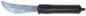 Preview: FLEX Essbesteck Senioren Messer mit Glattschliff, schwarz