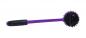 Preview: Noppenball Igelball mit Stiel 40 cm lila-schwarz Massageball Moosgummigriff