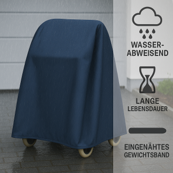 Rollator Garage mit Gewichtsband dunkelgrau wetterfeste Rollator Schutzhaube