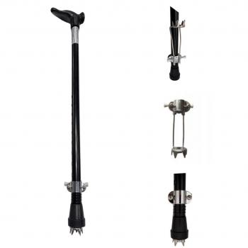 Eiskralle 1 St. für Gehstock & Krücke – 5 Spitzen, klappbar, rutschfest