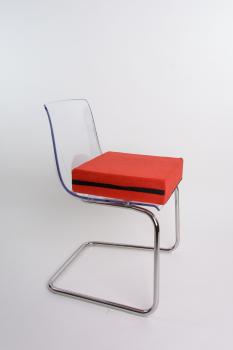 Stuhlerhöhung rot Sitzkissen 40 x 40 x 10cm Sitzerhöhung