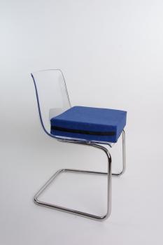 Stuhlerhöhung blau Sitzkissen 40 x 40 x 10cm Sitzerhöhung