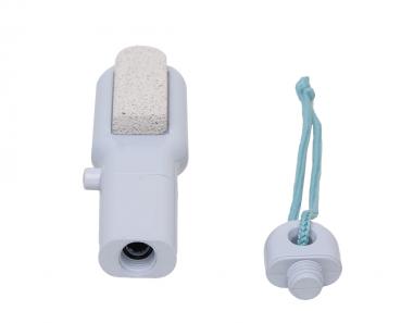 Fuß- und Badebürste mit Seifenspender Reinigungs Bürste weiß