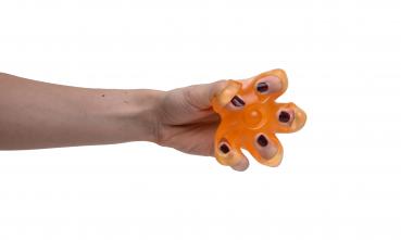 Hand- und Fingertrainer elastisch "STERN" orange=mittel