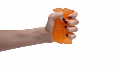 Handtrainer weich Fingertrainer Handmuskeltraining MITTEL-ORANGE