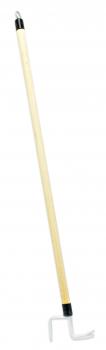An- und Ausziehstab Deluxe 69 cm BEIGE Holzstab mit Doppelhaken für Kleidung & Schuhe Anziehhilfe