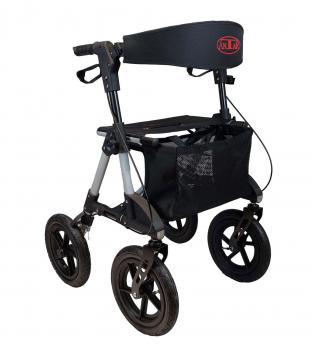 Antar OUTDOOR Rollator Gehwagen Luftreifen höhenverstellbare Griffe Ankipphilfe