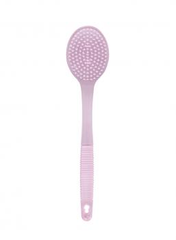Badebürste aus Kunststoff Massagebürste Rückenbürste ROSA