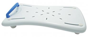 Badewannenbrett 75 cm blauer Haltegriff