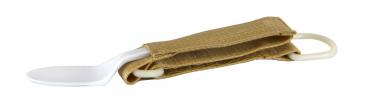 Besteckhalter mit Schlaufe Gr. M beige Gurtband Halteband mittelgroß