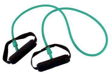 Body-Tube 125 cm grün stark mit Schaumgriff  Tube Fitnessband