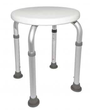 Duschhocker rund 8-fach höhenverstellbar Badehocker Schemel Sitzhocker