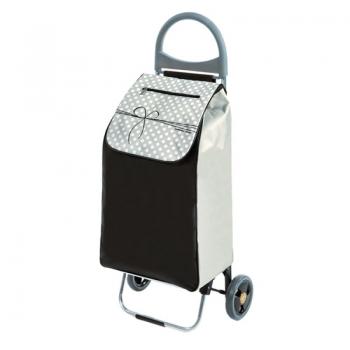 Einkaufshilfe „KLASSIK“ Trolley mit Kühlfach, schwarz-silber