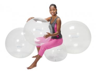 Gymnic OPTI 55 cm Gymnastikball Fitness transparent