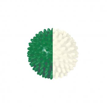 Igelball **FAN** ø 7 cm, grün/weiß