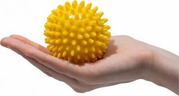 Igelball Noppenball Massage Ball GELB ø 8 cm