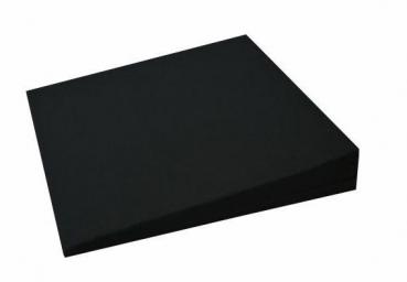 Kinder Keilkissen mit Baumwollbezug, schwarz