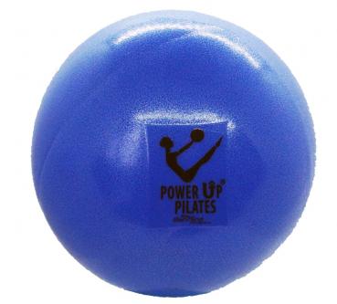 PowerUp Pilates Soft Ball BLAU Ø 19 cm Yoga Sport Fitness Gymnastikball Pilatesball aufblasbar