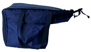 Rollstuhl Tasche UNTERSITZ blau wasserfest Nylon mit Seitentaschen 30x25x40
