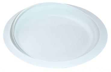Teller WEIß mit Randerhöhung und Saugnapf