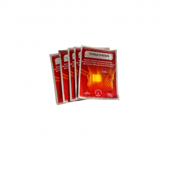 TerraTherm Körperwärmer 5 STÜCK – selbstklebende Wärmepads mit Naturstoffen 12h Bodywarmer
