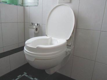 Toilettensitzerhöher 10 cm, mit Deckel