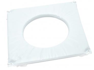 Toilettenstuhlkissen Toilettenauflage Schaumstoffkissen gepolster weiß