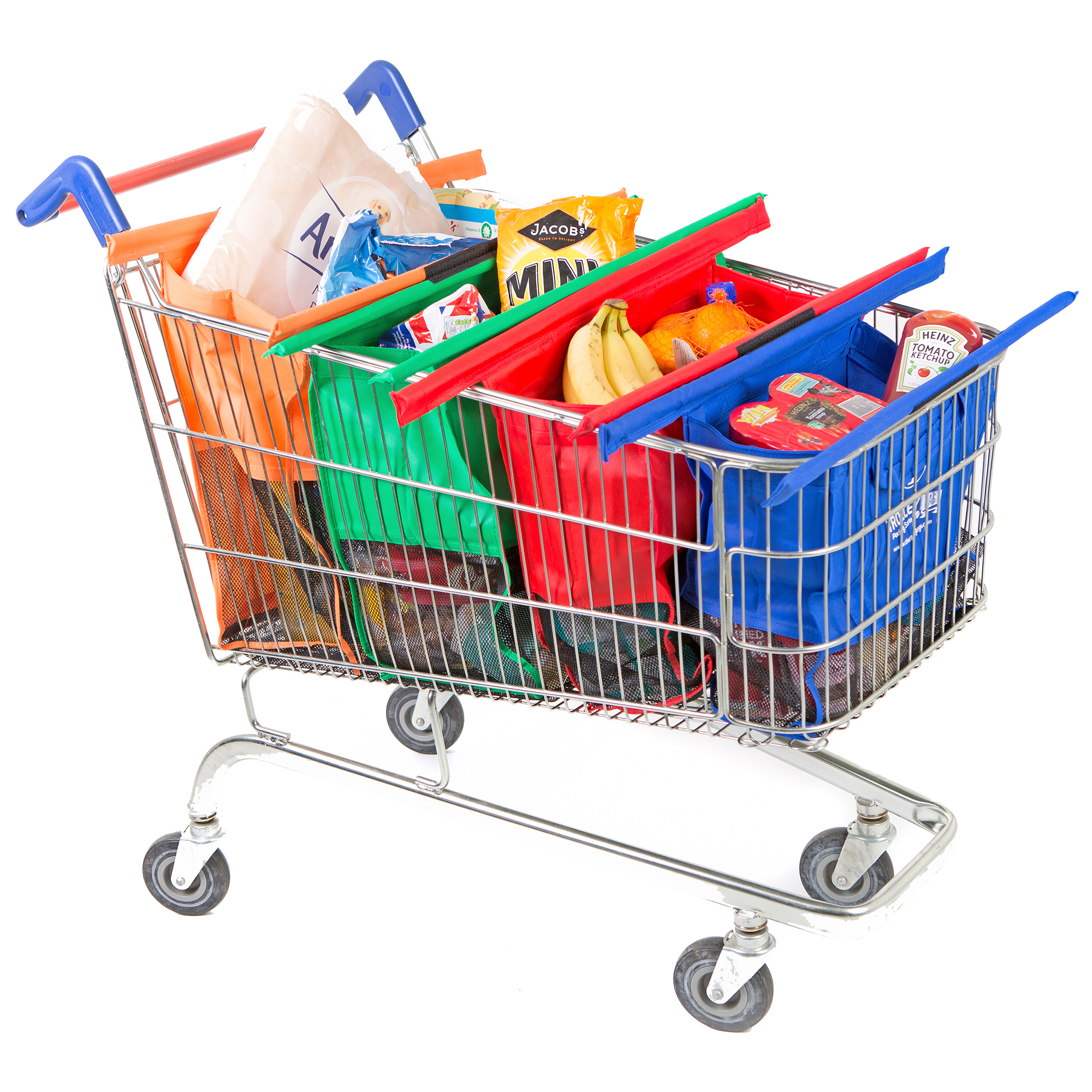 UPP Trolley Bag Original 4 Stuck Einkaufstaschen Shopping fur Einkaufswagen Pflegehome24