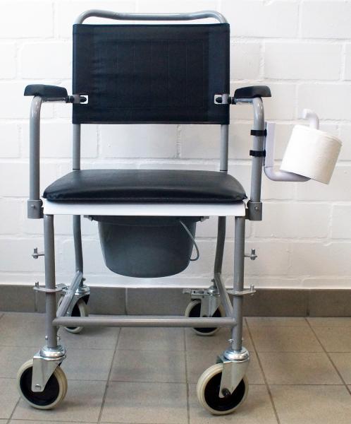 TopaHflex Toilettenpapierhalter für Toilettenstuhl flexibel für Rohre Ø22mm 1St.