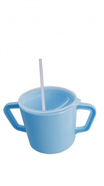 Trinkbecher mit 2 Henkeln 200 ml inkl.  PASTELL-BLAU