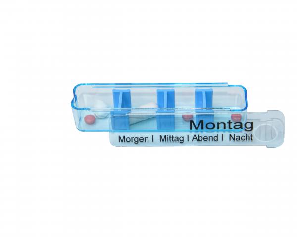Medi Memo Wochendispenser Tablettendose mit getrennten Fächern