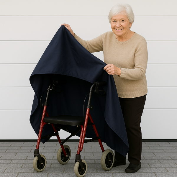 Rollator Garage mit Gewichtsband dunkelgrau wetterfeste Rollator Schutzhaube