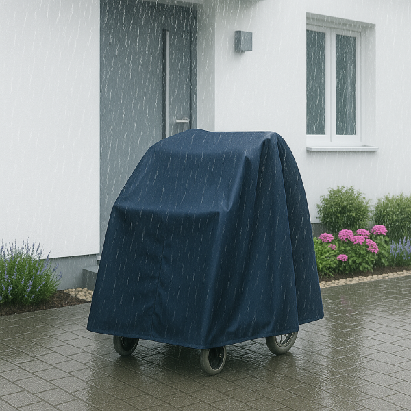 Rollator Garage mit Gewichtsband dunkelgrau wetterfeste Rollator Schutzhaube