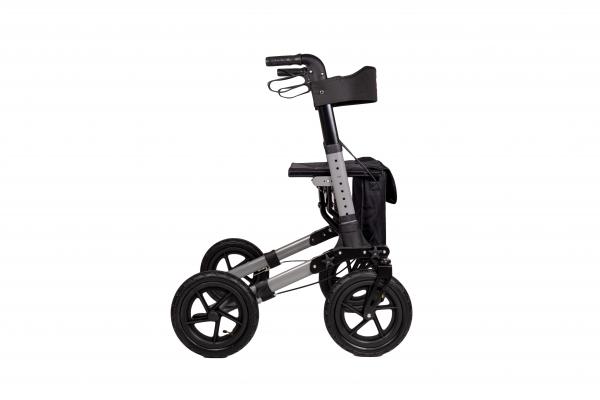 Antar Rollator mit LUFTBEREIFUNG für Outdoor Gehhilfe extra klein zusammenfaltbar