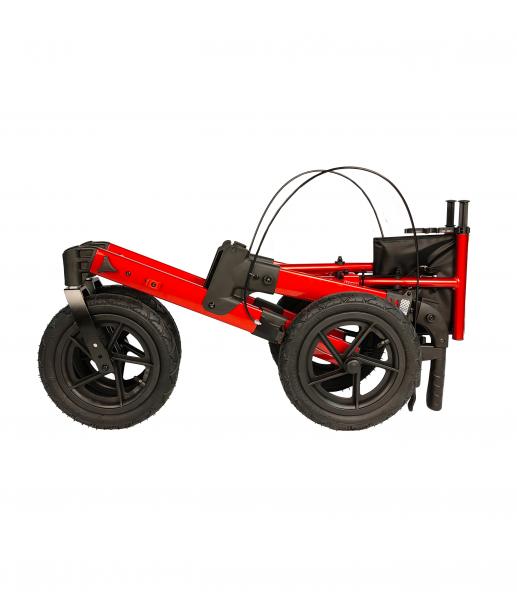 Antar AT51045 Outdoor Rollator Premium inkl. Rückengurt Rollatortasche Gehstock- und Getränkehalter