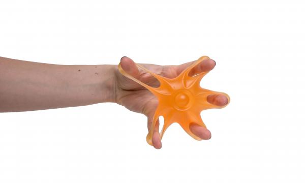 Hand- und Fingertrainer elastisch "STERN" orange=mittel