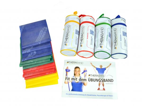 Thera-Band 2,5 m GELB leicht mit Tasche Gymnastikbank Fitnessband