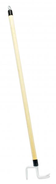 An- und Ausziehstab Deluxe 69 cm BEIGE Holzstab mit Doppelhaken für Kleidung & Schuhe Anziehhilfe