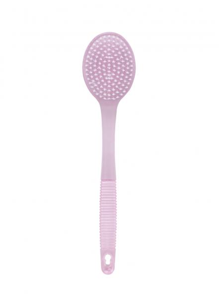 Badebürste aus Kunststoff Massagebürste Rückenbürste ROSA