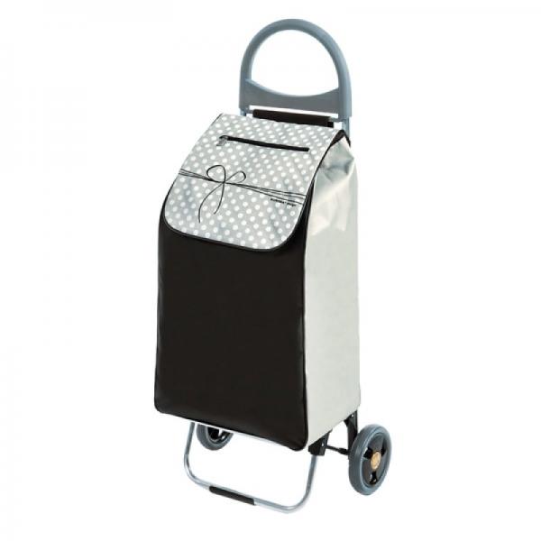 Einkaufshilfe „KLASSIK“ Trolley mit Kühlfach, schwarz-silber