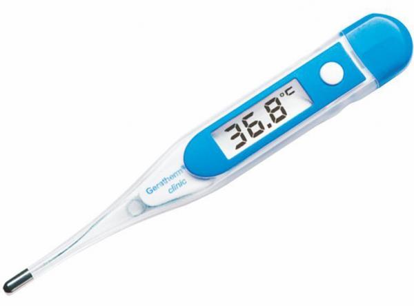 Fieberthermometer CLINIC Geratherm digitale Anzeige wasserdicht