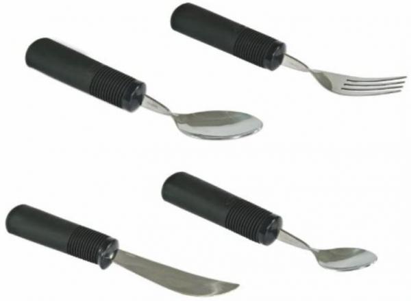 Good Grips Besteck-Set, 4-teilig (Messer, Gabel, Esslöffel, Teelöffel)