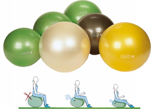 Gymnic PLUS 65 cm gelb Gymnastikball Fitness