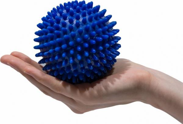 Spielzeug Noppenball in blau Spiel Massage Entspannung Igelball Sprungball 