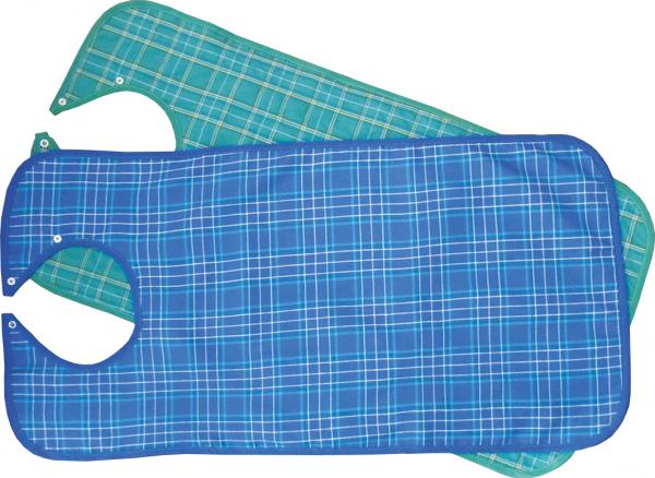 Lätzchen grün-kariert 45 x 90cm Essschürze Esslatz Kleiderschutz