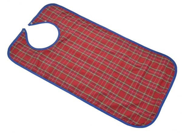 Lätzchen rot-kariert 45 x 90cm Essschürze Esslatz Kleiderschutz
