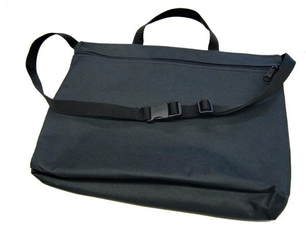 Rollator Tasche schwarz Nylon wasserfest mit Reißverschluss 36x26x6 cm