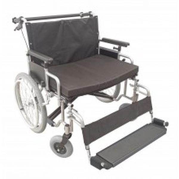Rollstuhl TANTUM XL 63 cm silber Sitzhöhe verstellbar TB